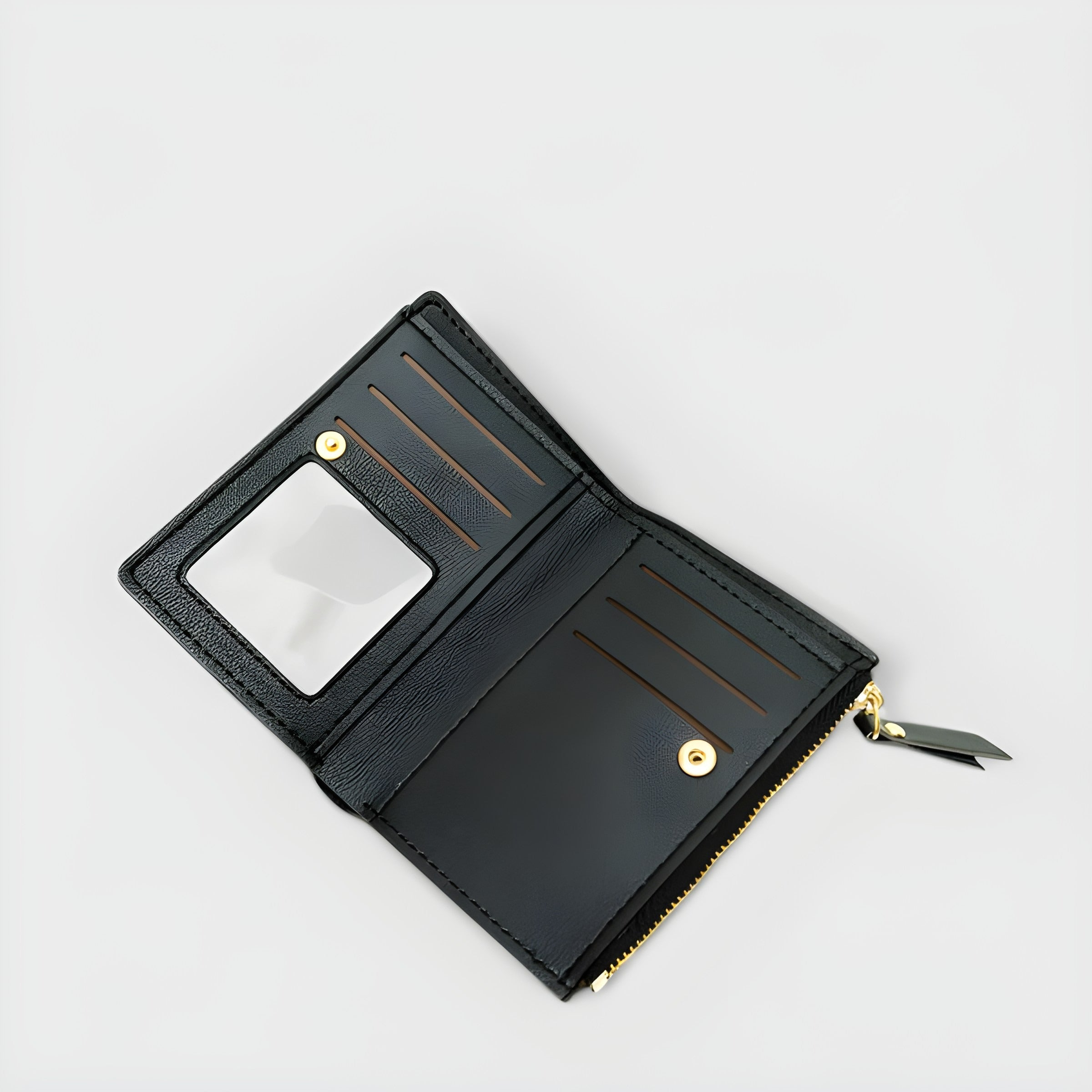 Orchid Embroidered Wallet | Snap Button and Zipper Closure