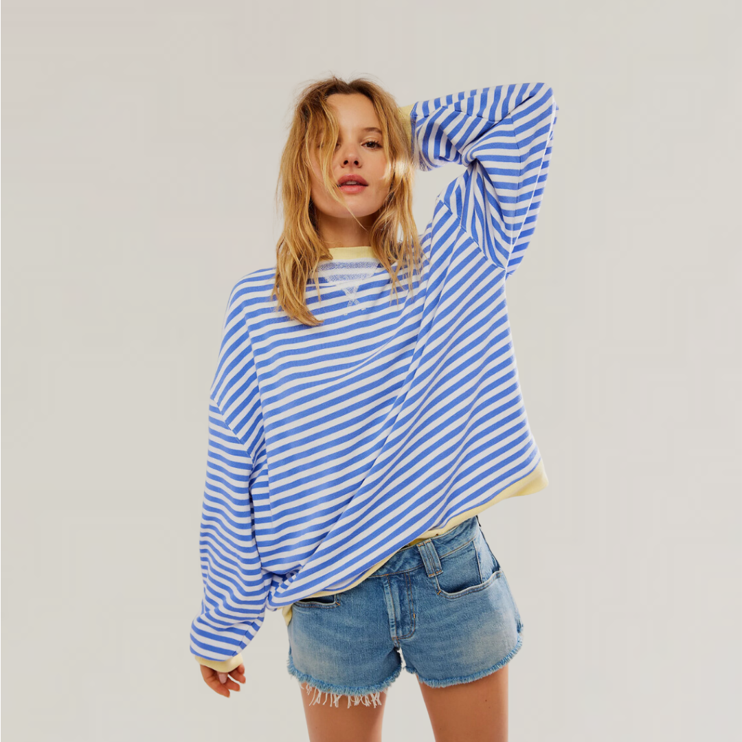Oversized Striped Sweater for Women