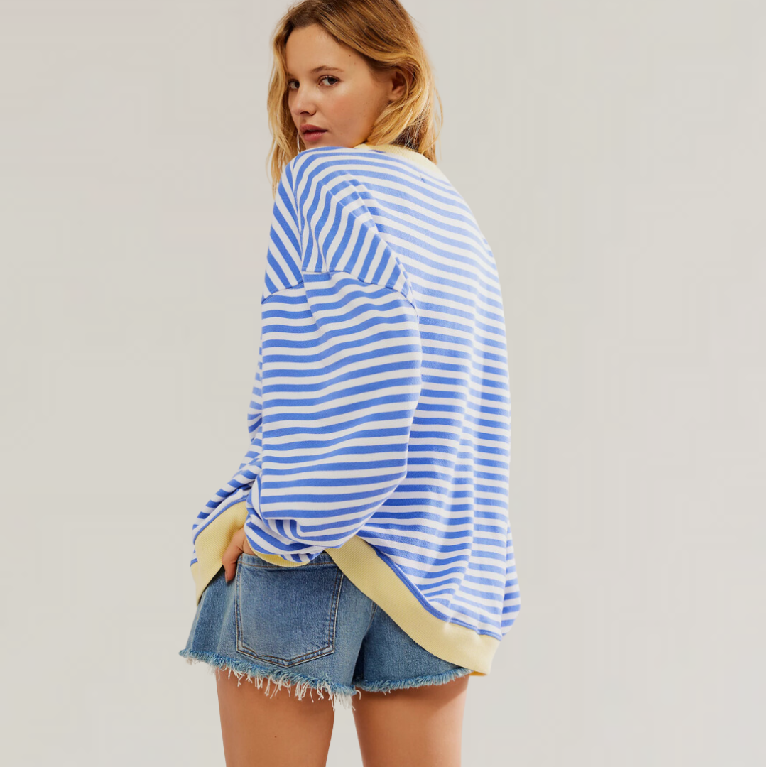 Oversized Striped Sweater for Women
