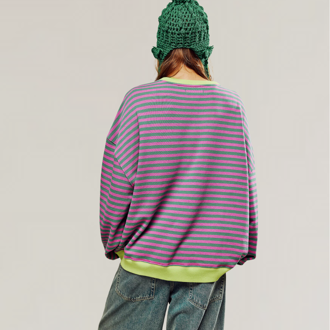 Oversized Striped Sweater for Women