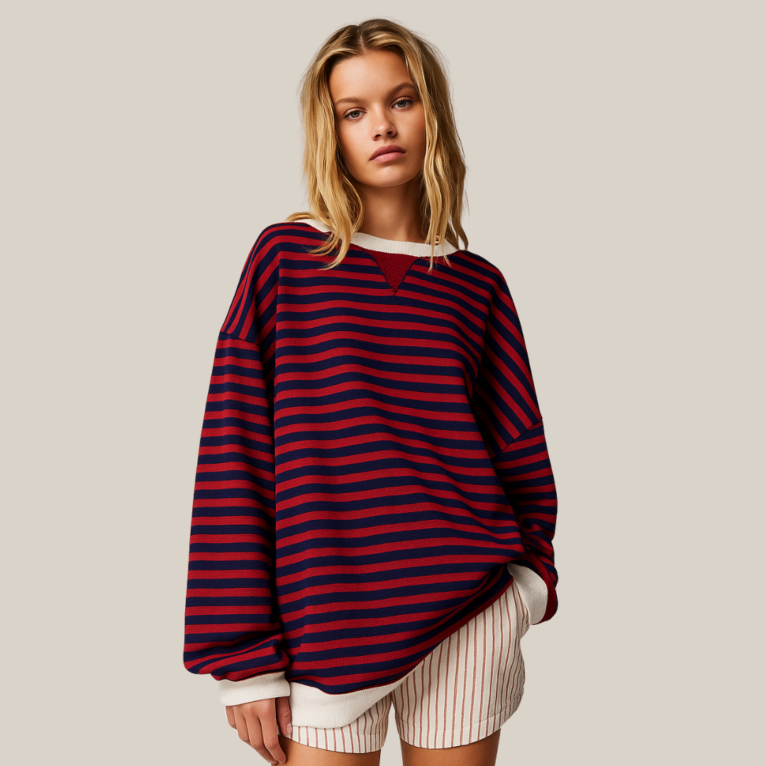 Oversized Striped Sweater for Women