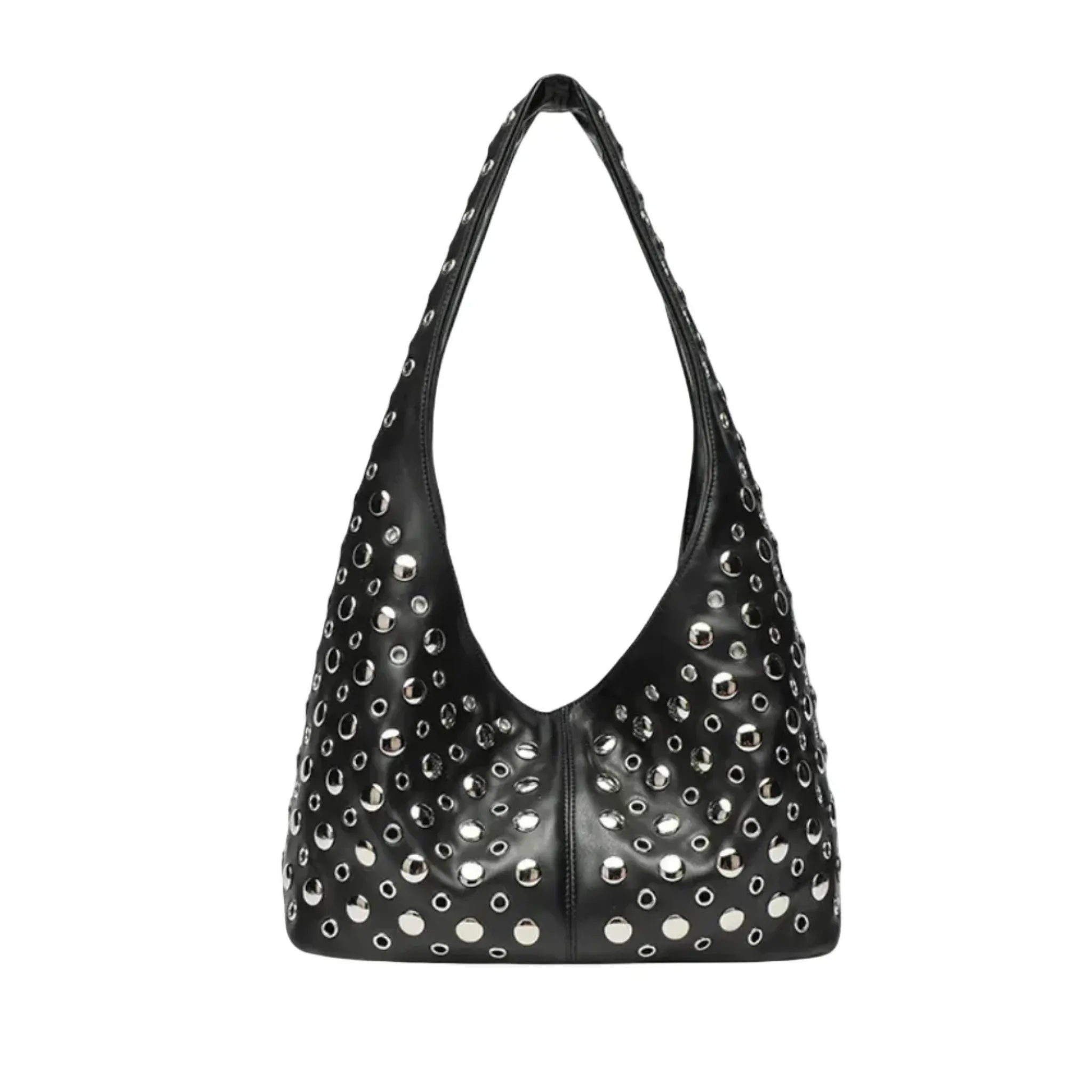 Studded Hobo Bag | Magnetic Closure