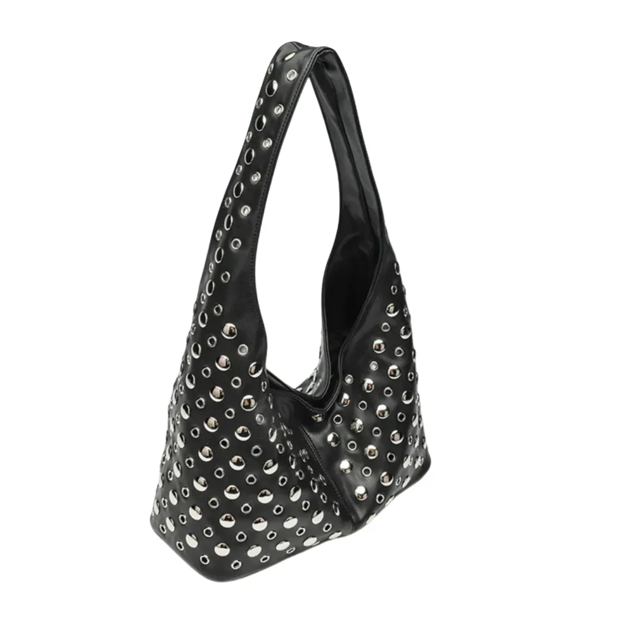 Studded Hobo Bag | Magnetic Closure