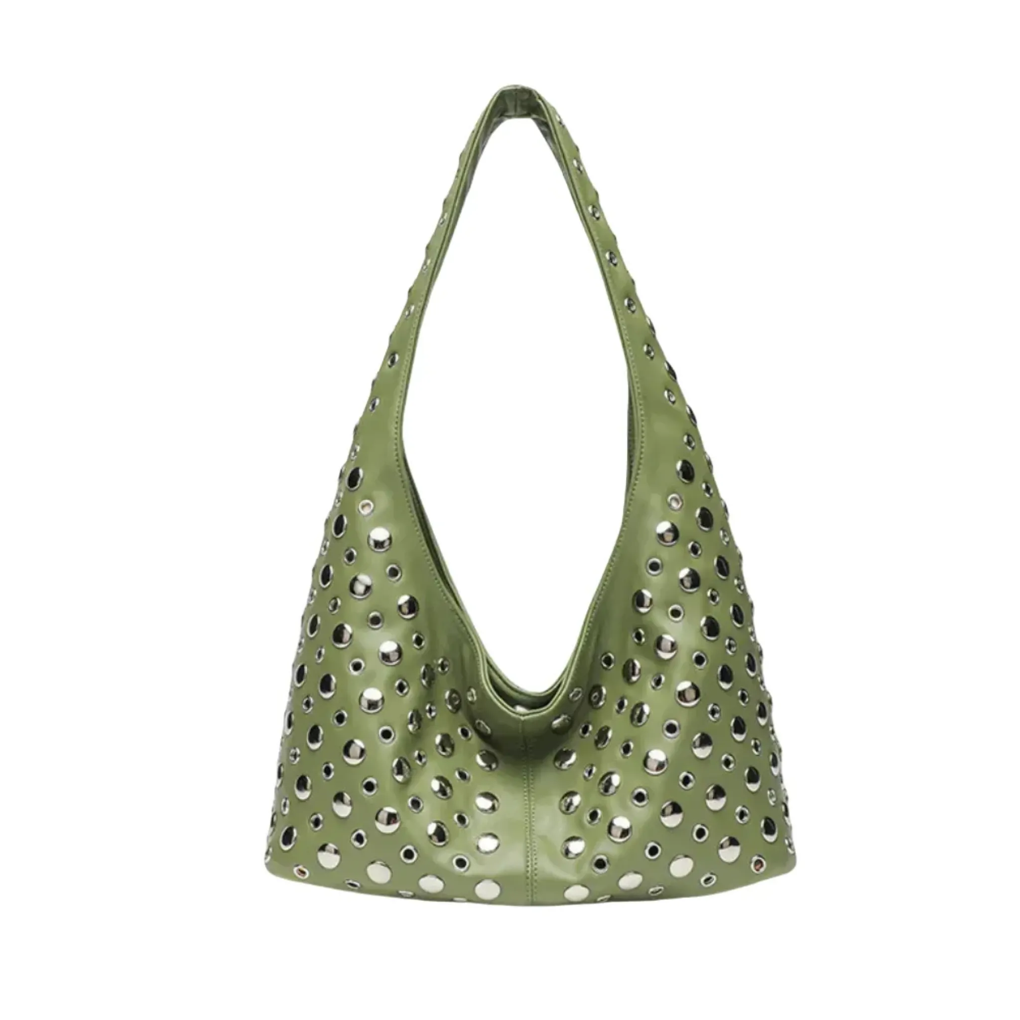 Studded Hobo Bag | Magnetic Closure