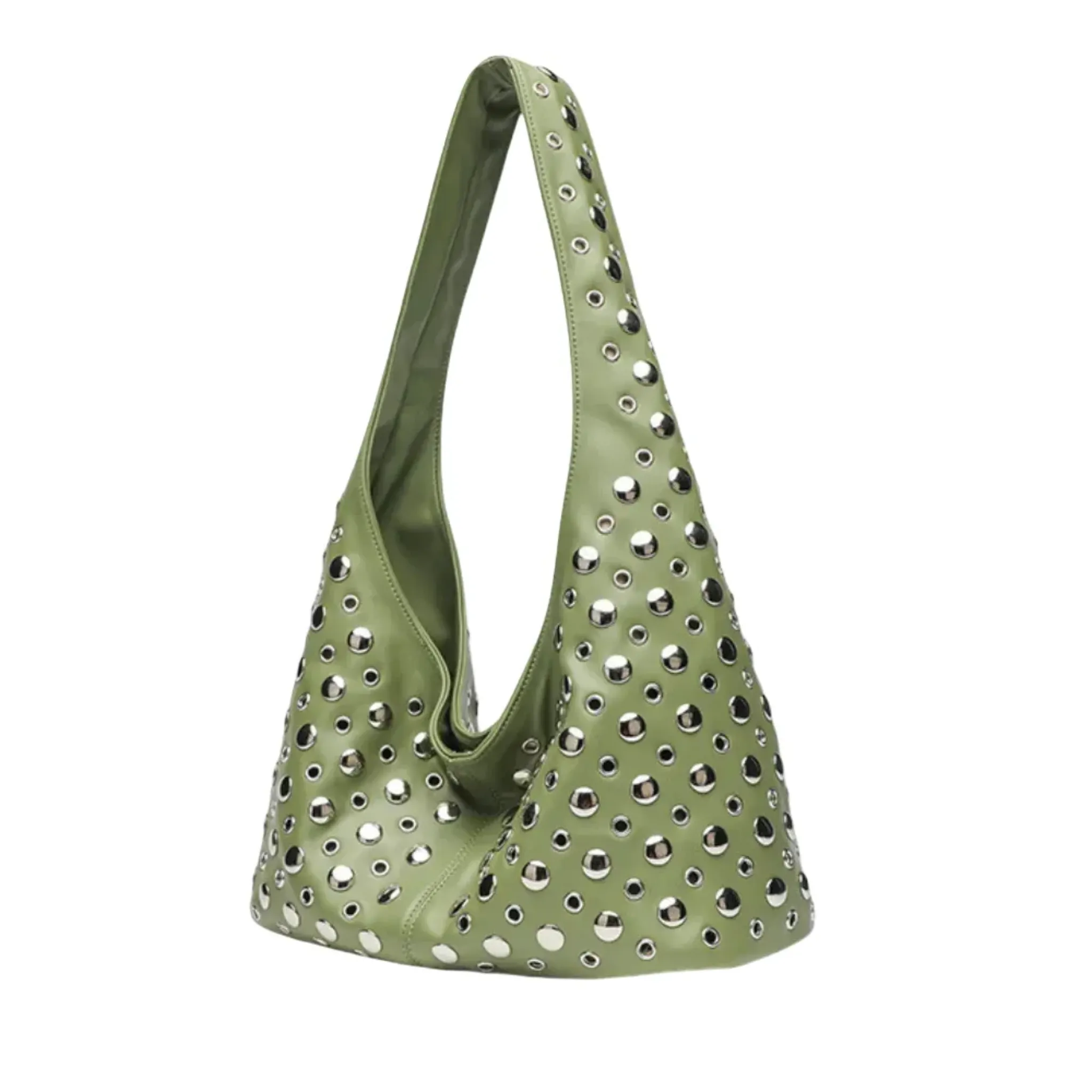 Studded Hobo Bag | Magnetic Closure