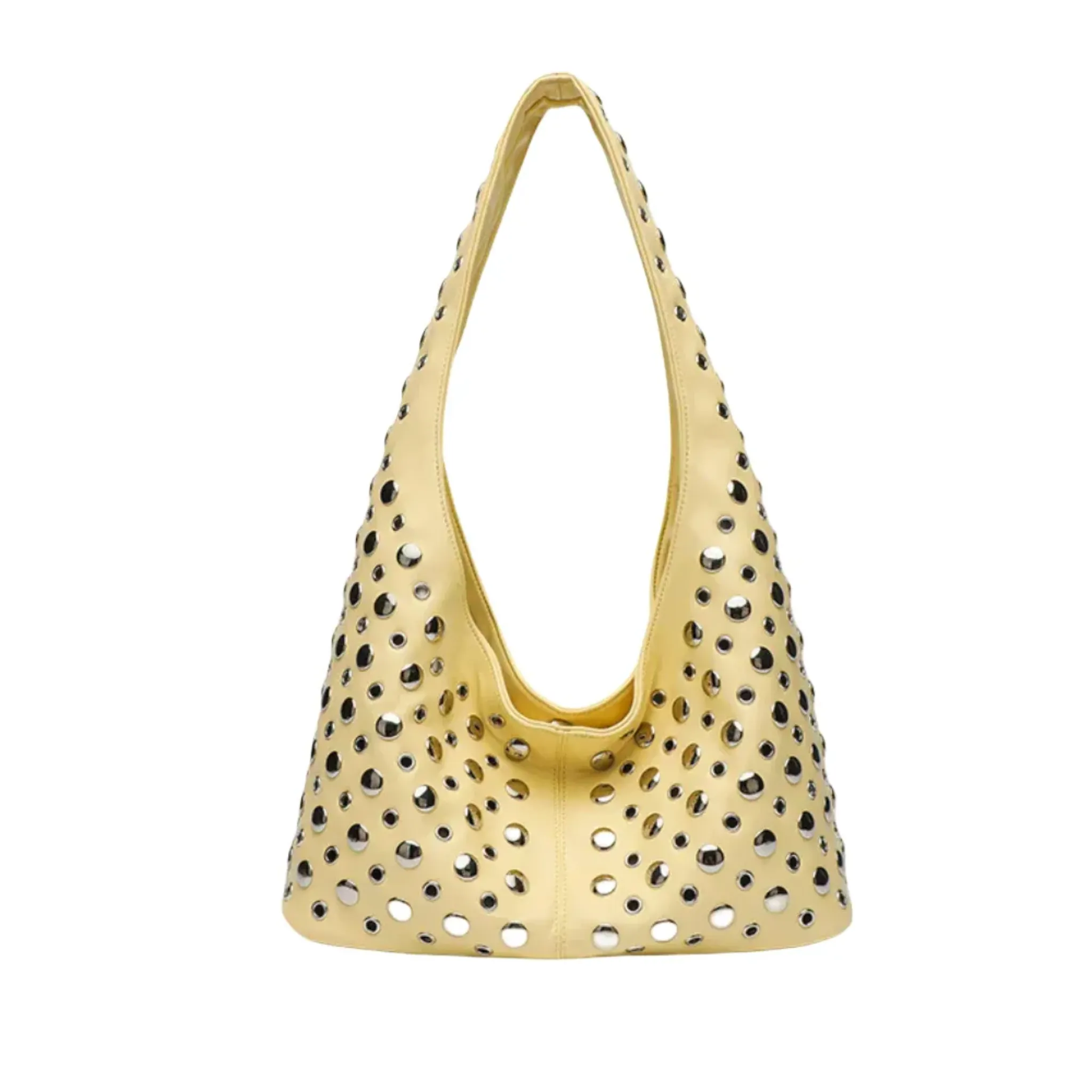 Studded Hobo Bag | Magnetic Closure