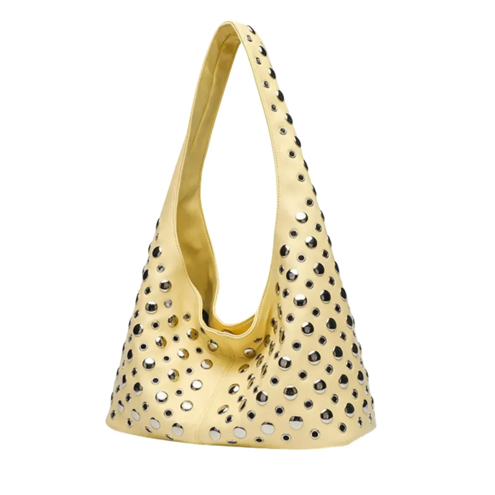 Studded Hobo Bag | Magnetic Closure