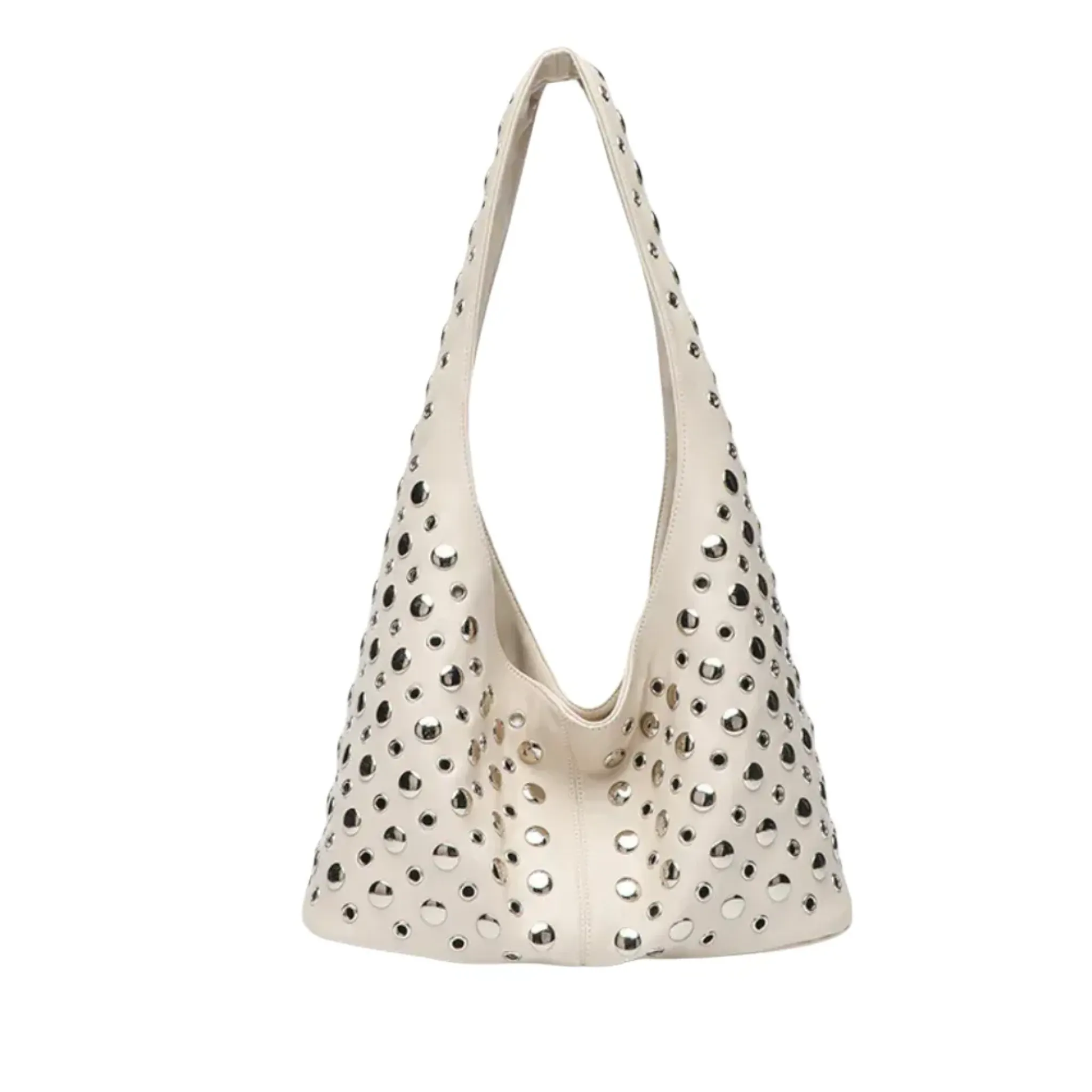 Studded Hobo Bag | Magnetic Closure