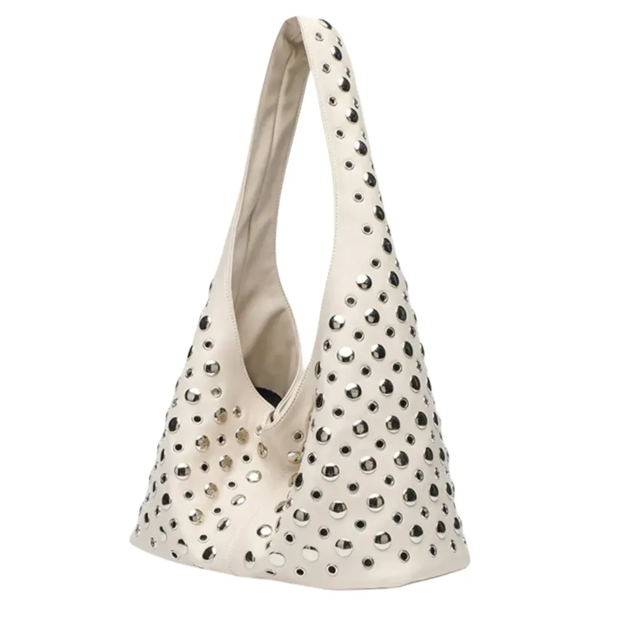 Studded Hobo Bag | Magnetic Closure