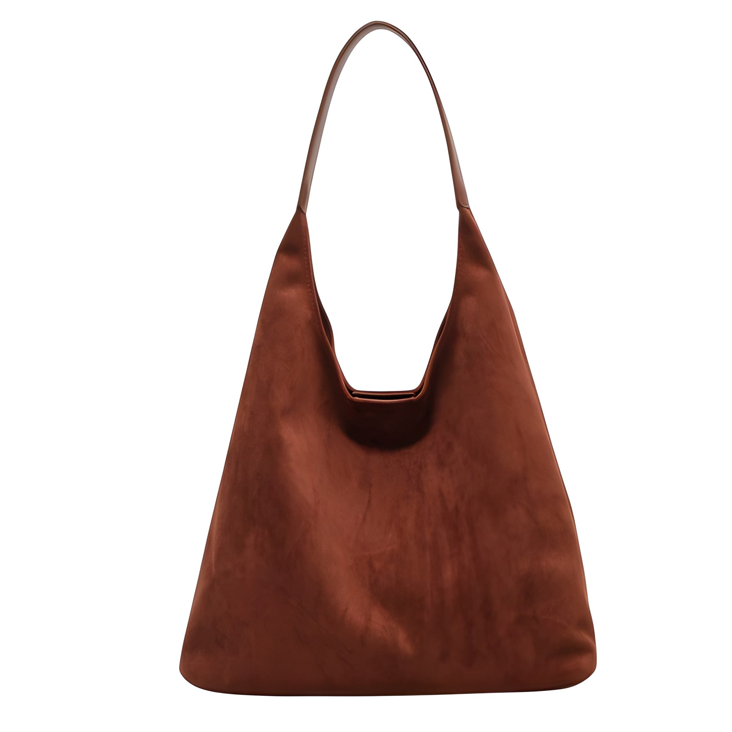Suede Shoulder Bag | Sleek Blend with Organised Interior