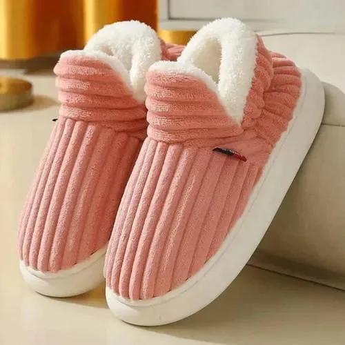 Winter Indoor Slippers with Plush Lining and Anti-Slip Sole for Women