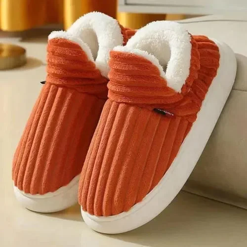 Winter Indoor Slippers with Plush Lining and Anti-Slip Sole for Women