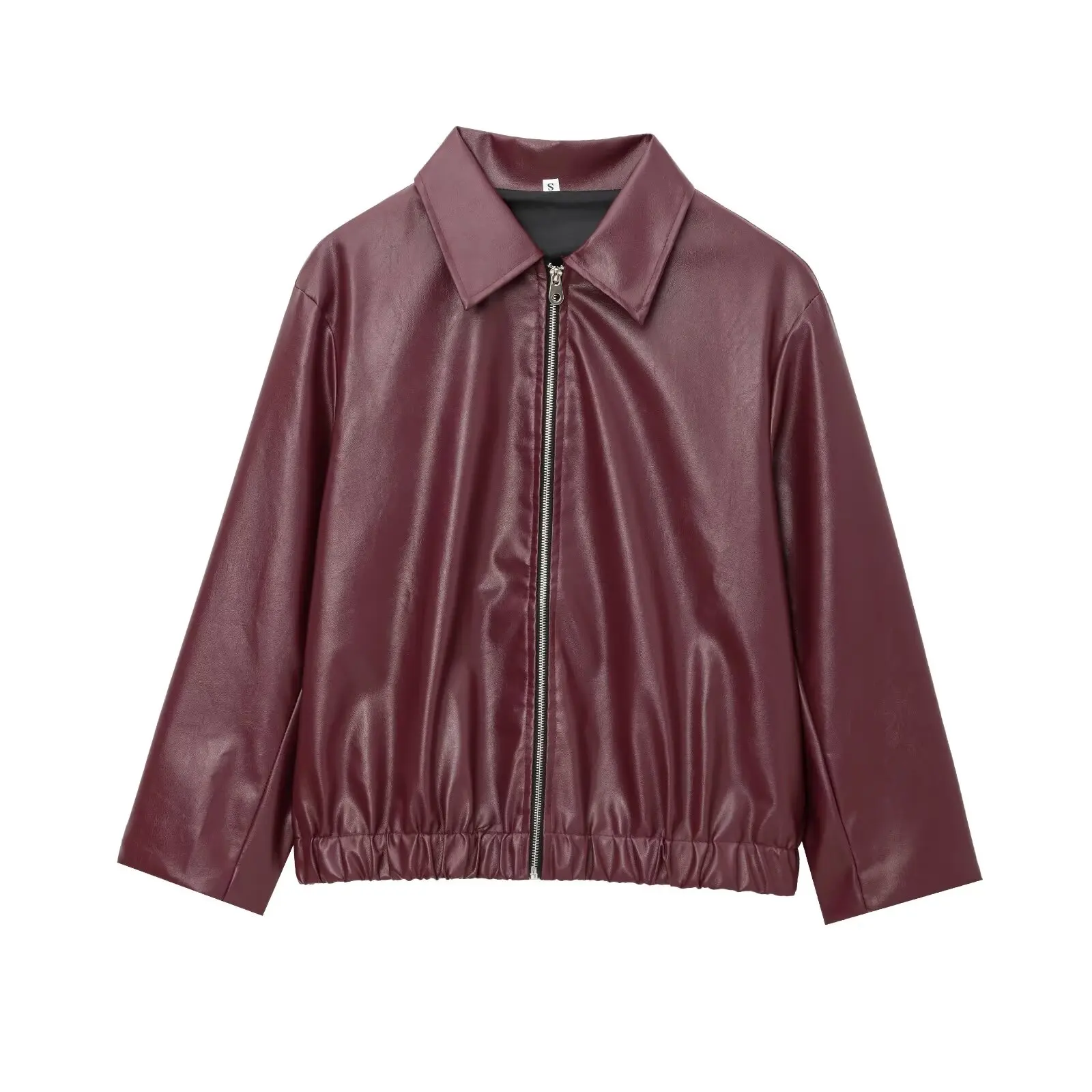 Women’s Zip-Front Jacket with Lapel Collar