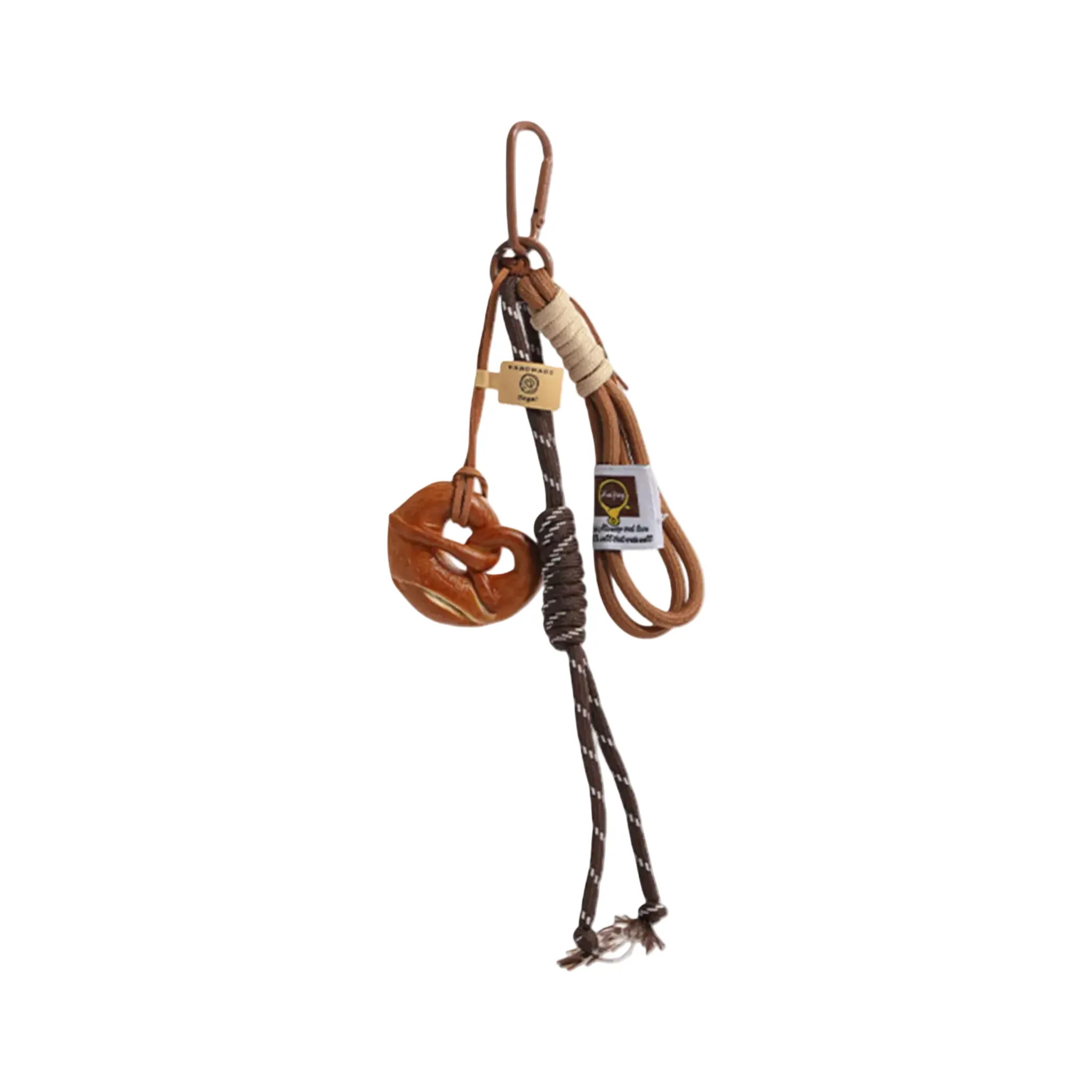 Wooden Knot Bag Charm | Rustic Natural Accent