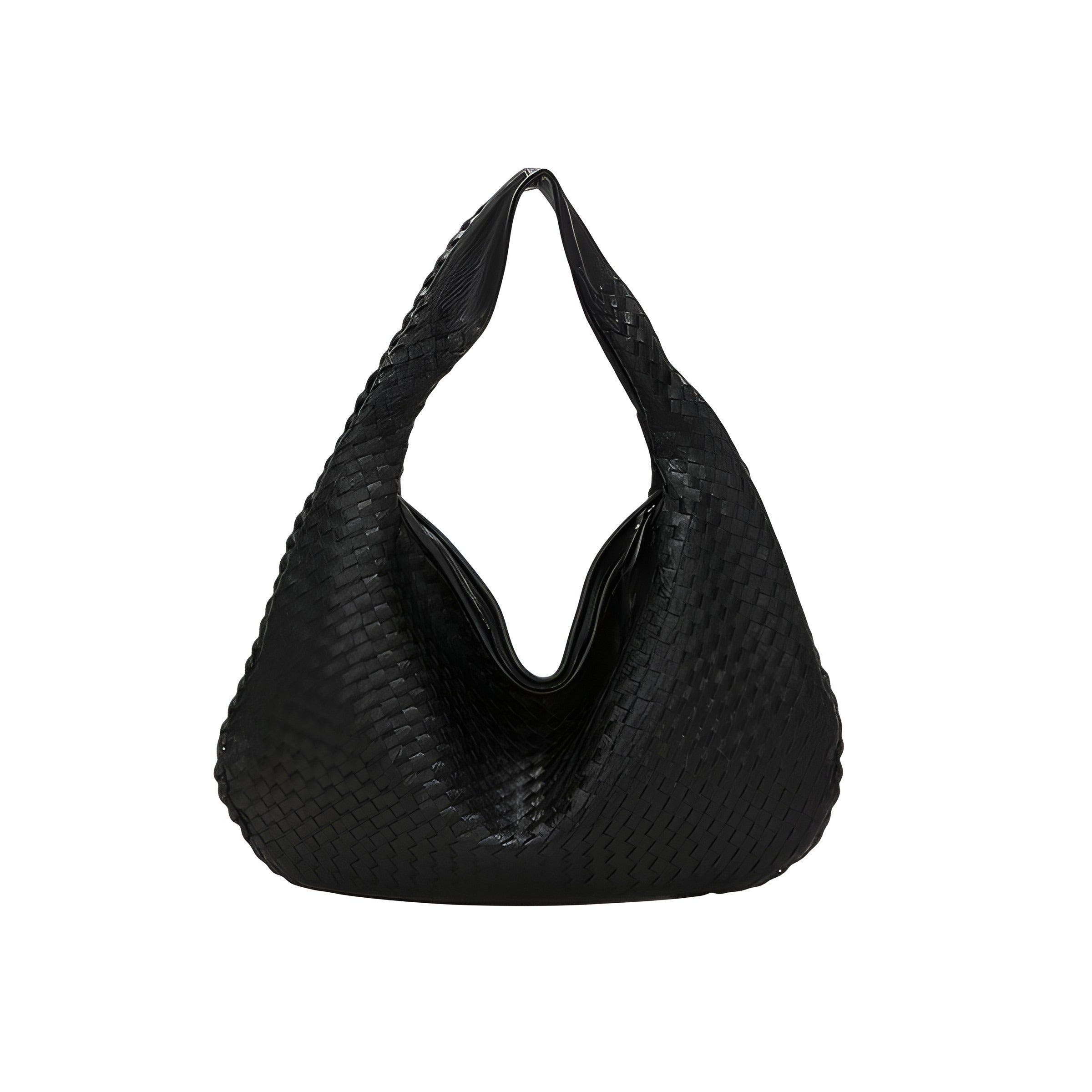 Woven Shoulder Bag | Faux Finish with Adjustable Strap