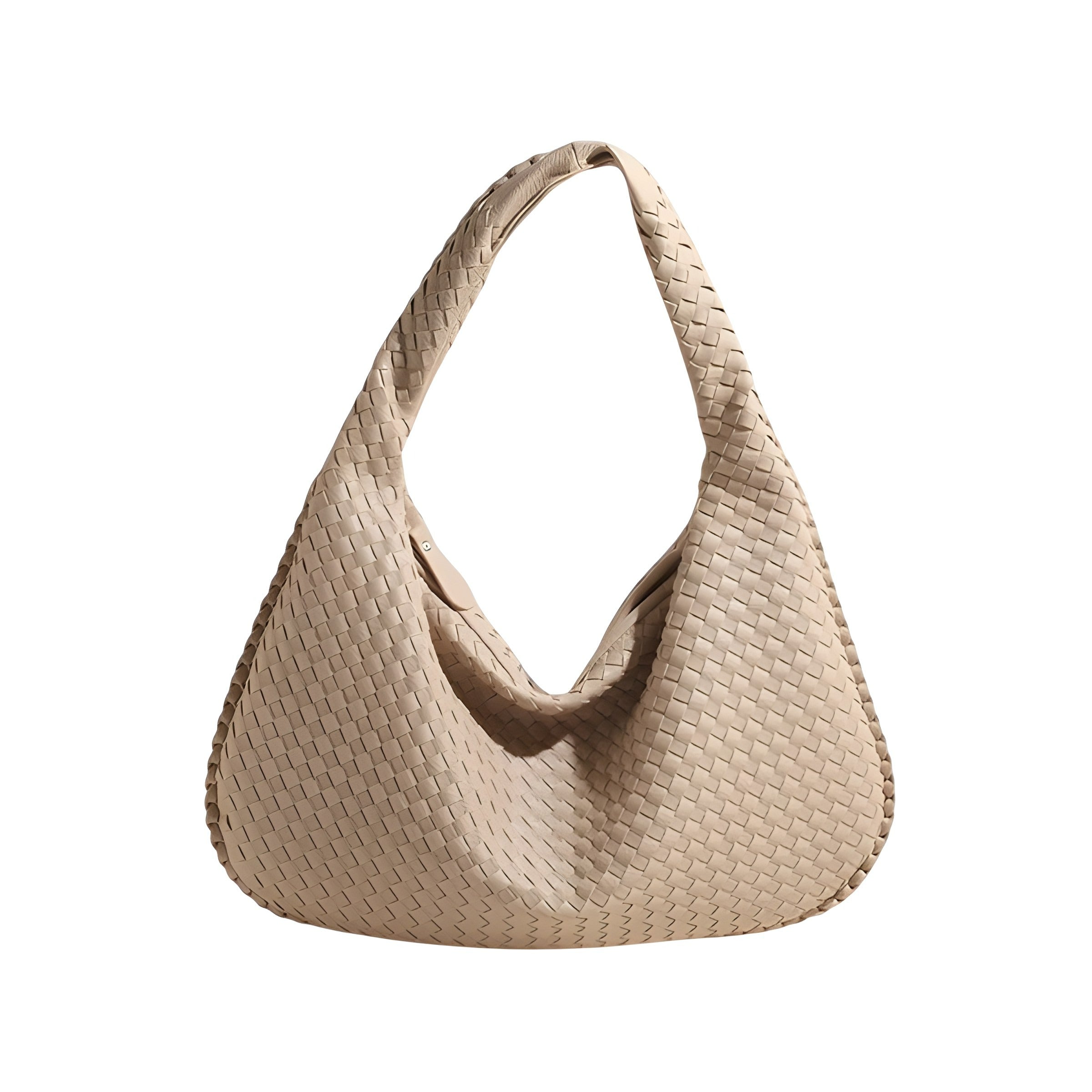 Woven Shoulder Bag | Faux Finish with Adjustable Strap