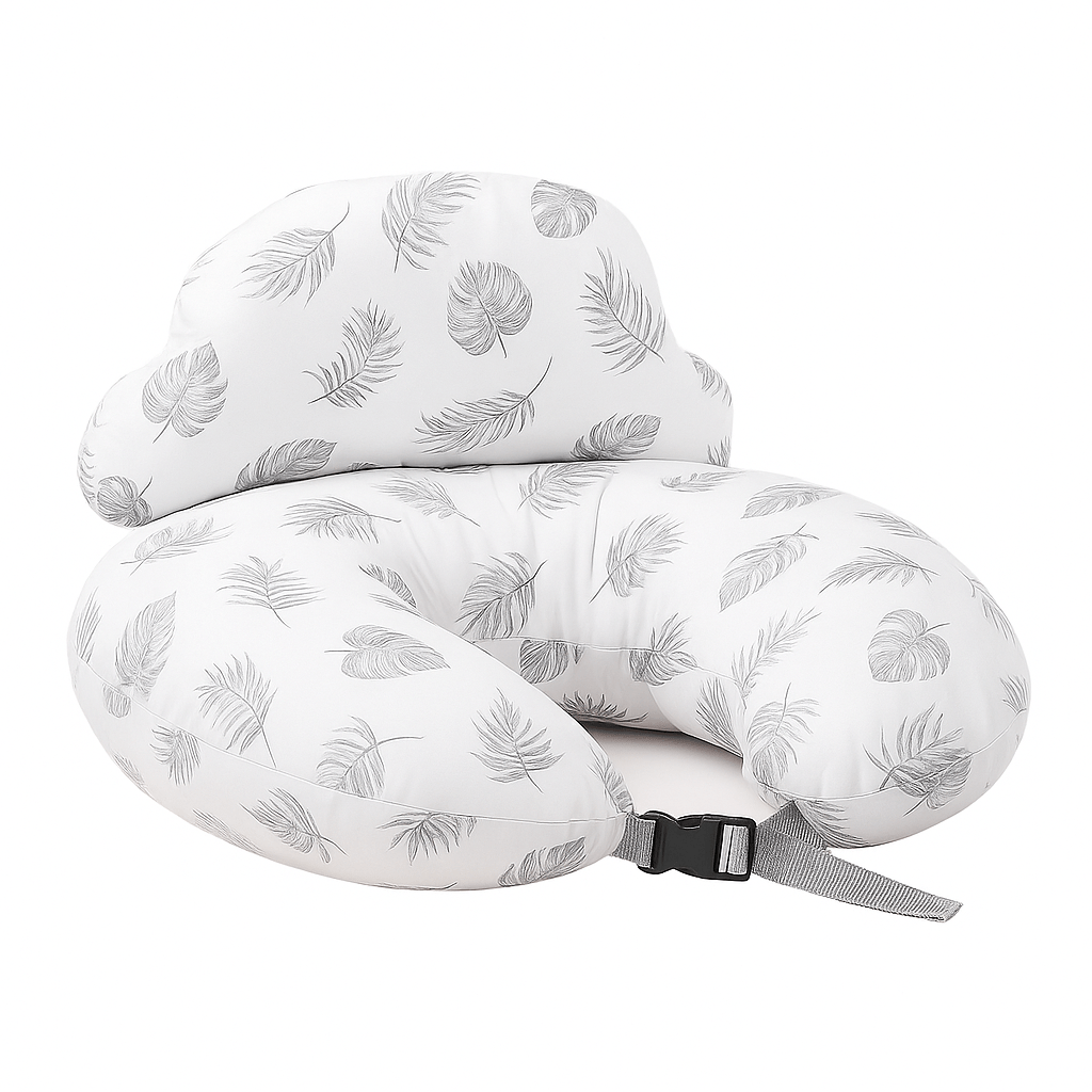 Adjustable Nursing Pillow with C - Shaped Design With Waist Strap - Babies Mall