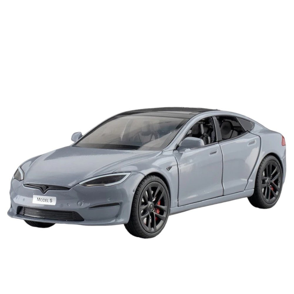 Cast Metal Tesla Car 1:24 Scale – Lights & Sounds, Model Toy