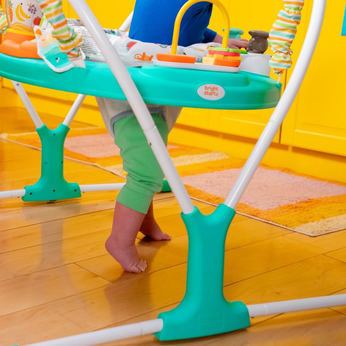 Cooking Role Play Jumper with 360° Seat, Lights, Music and Food Toys