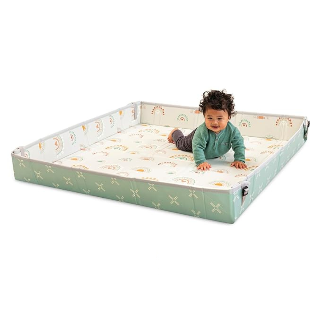 Foldable Soft Foam Baby Play Mat for Tummy Time & Floor Play