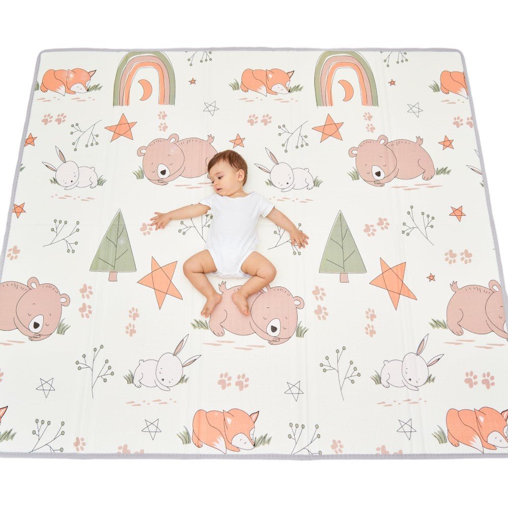 Foldable Thick Baby Play Mat Sensory Foam Floor Mat for Kids 59x71in