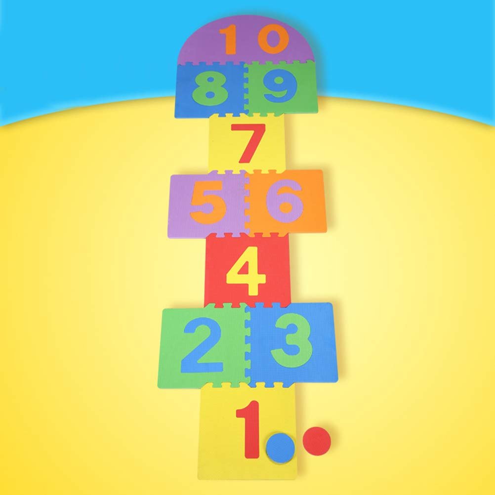 Hopscotch Play Mat with Interlocking EVA Foam Tiles