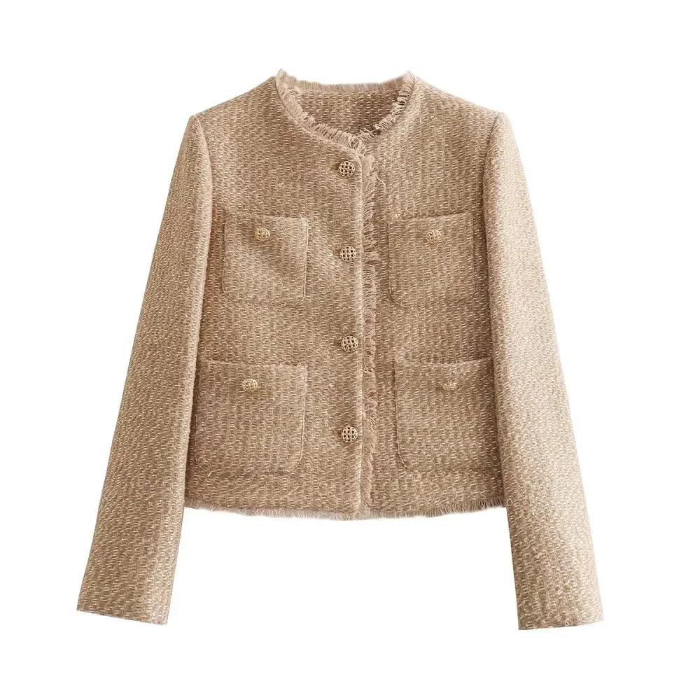 Women’s Cropped Jacket with Long Sleeves