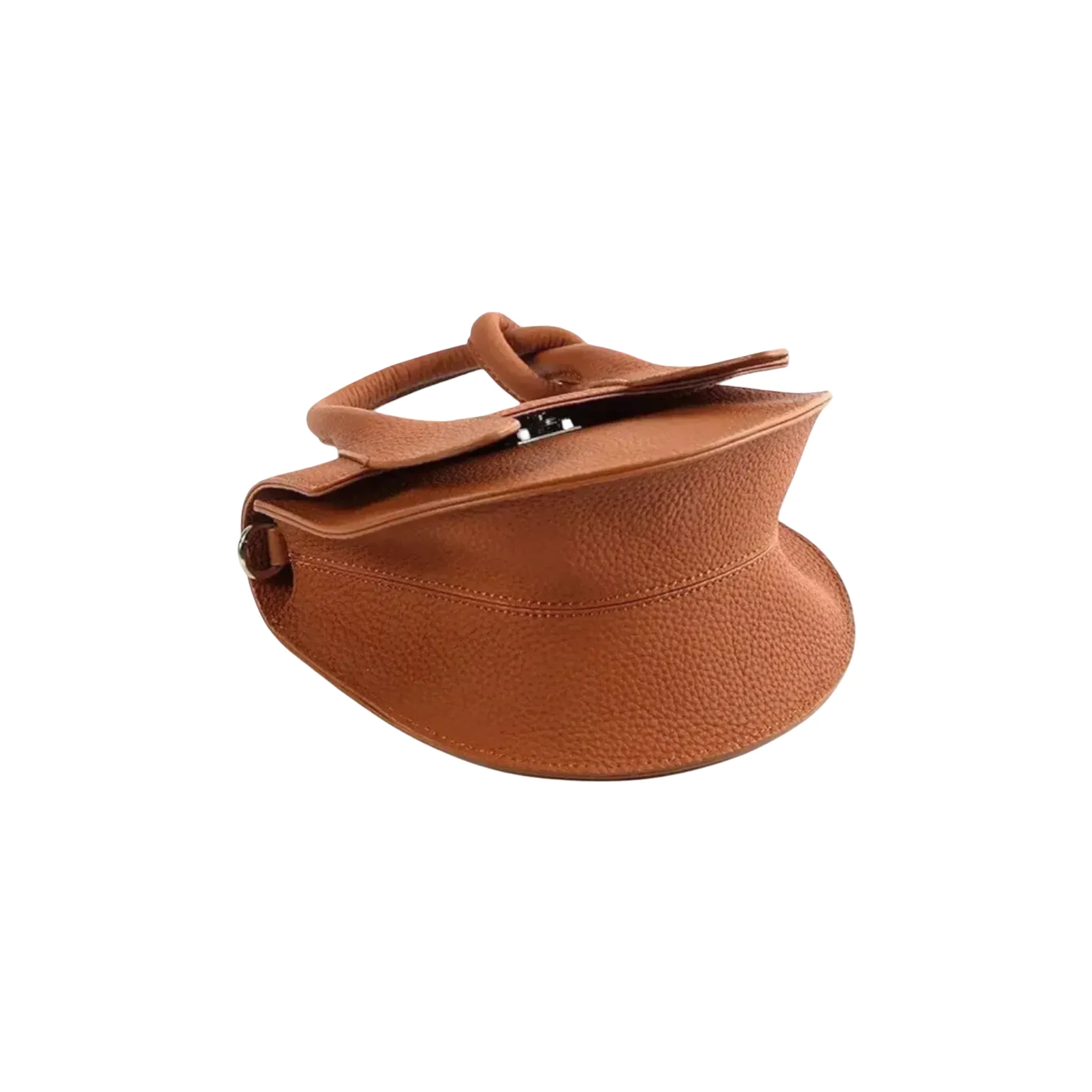 Half-Moon Crossbody Bag | Knotted Handle Flap