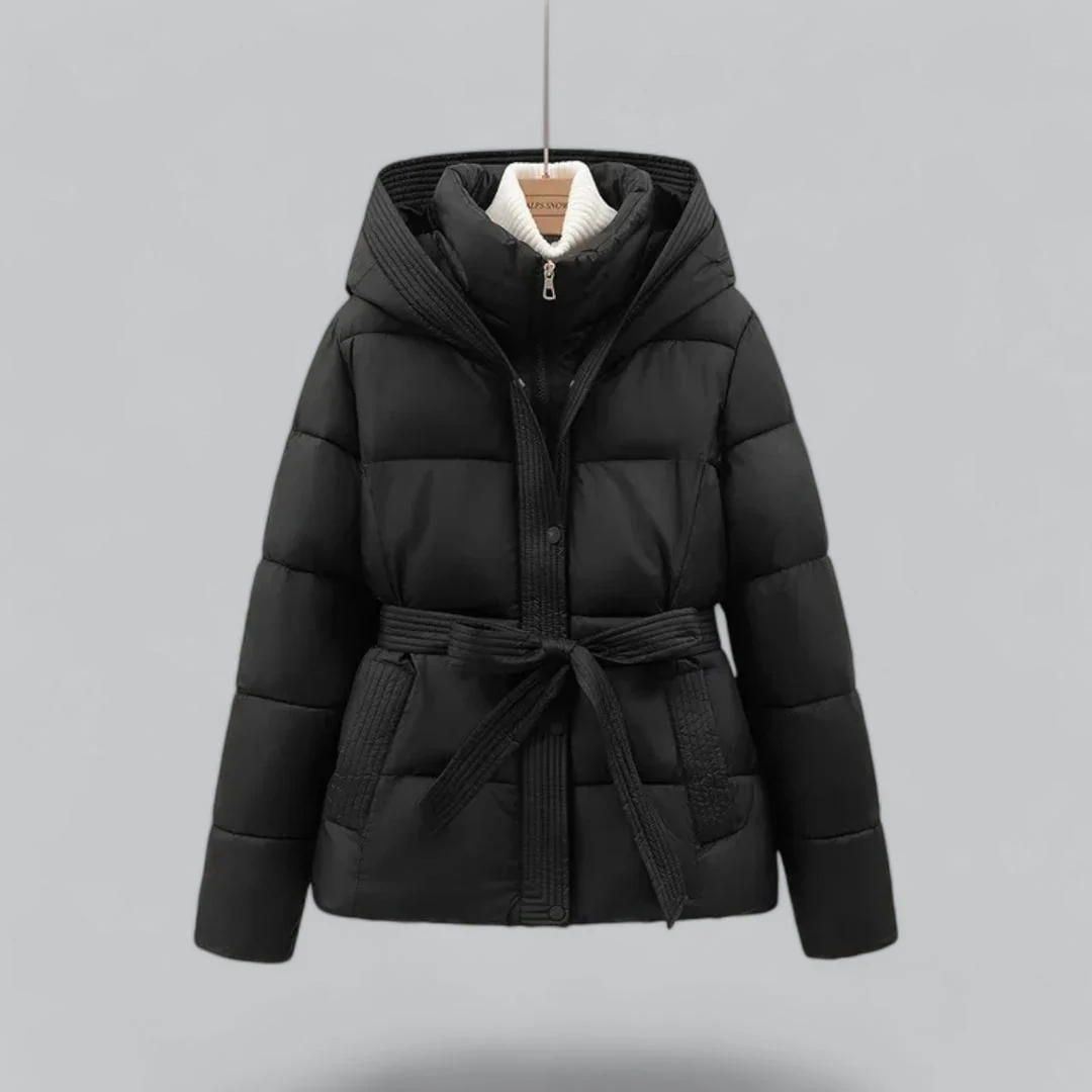 Winter Parka Belted Coat for Women