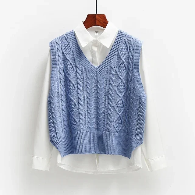 Pastel Knit Vest for Women