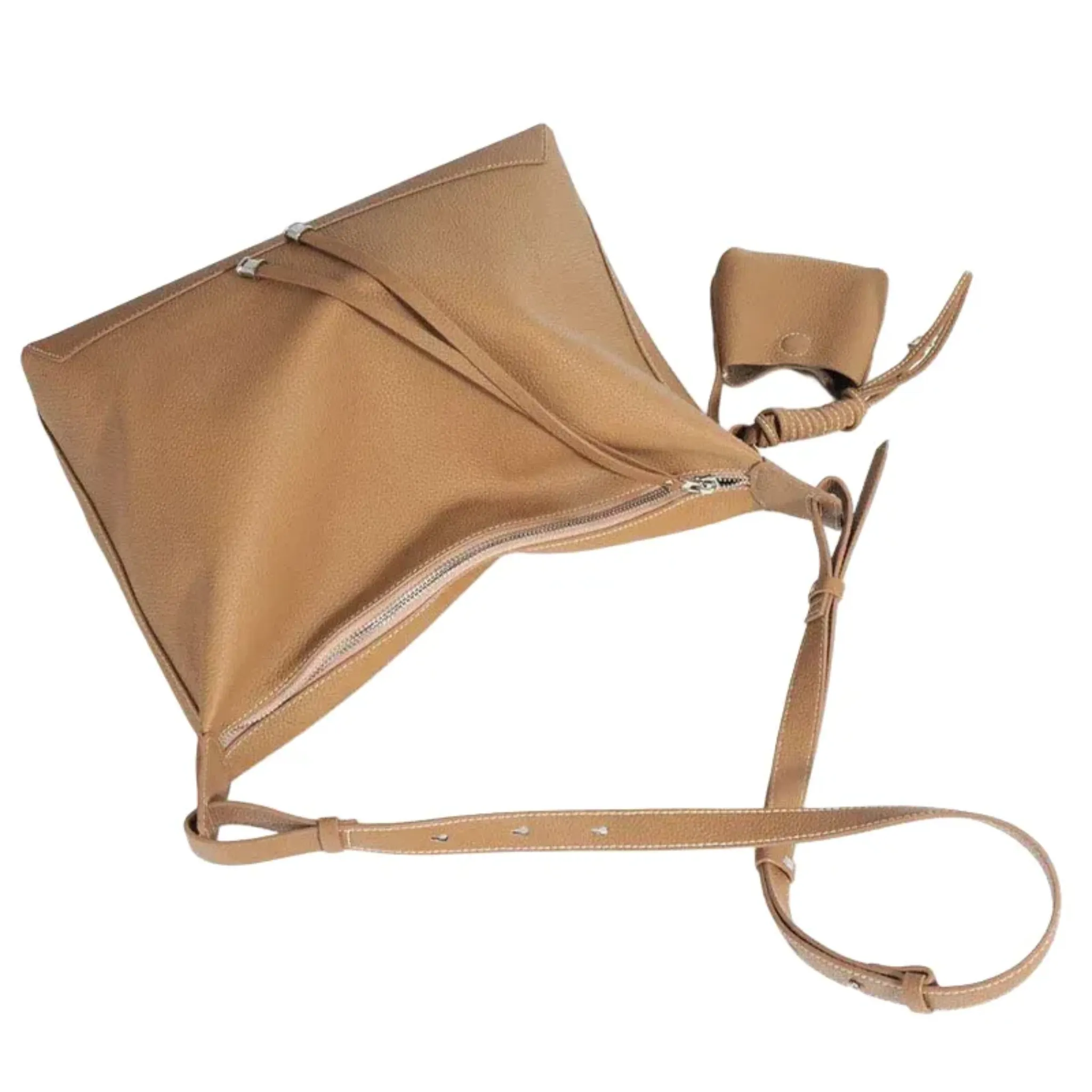 Crossbody Hobo Bag | Zip Strap Shape