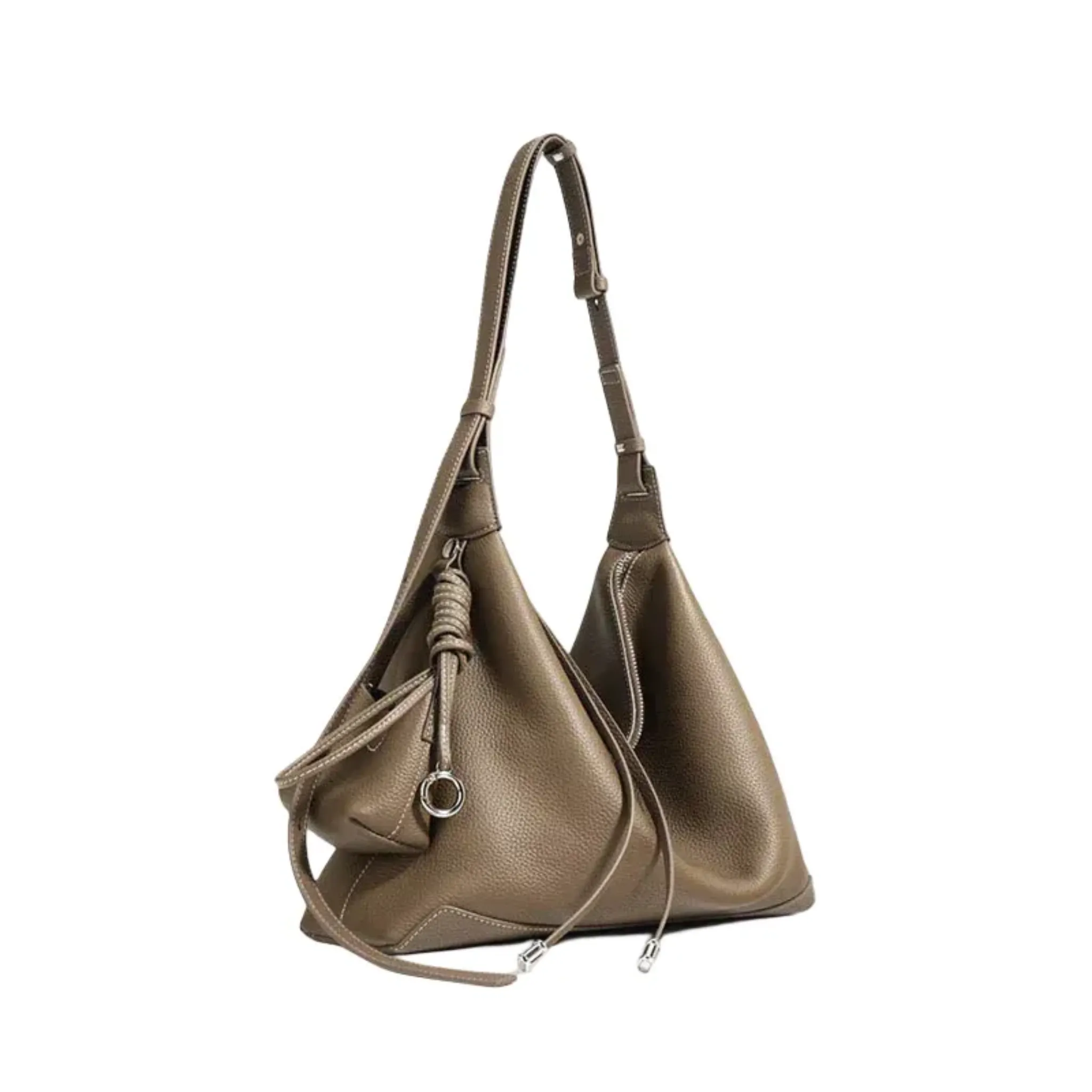 Crossbody Hobo Bag | Zip Strap Shape