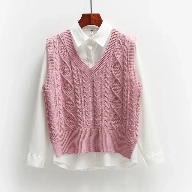 Pastel Knit Vest for Women