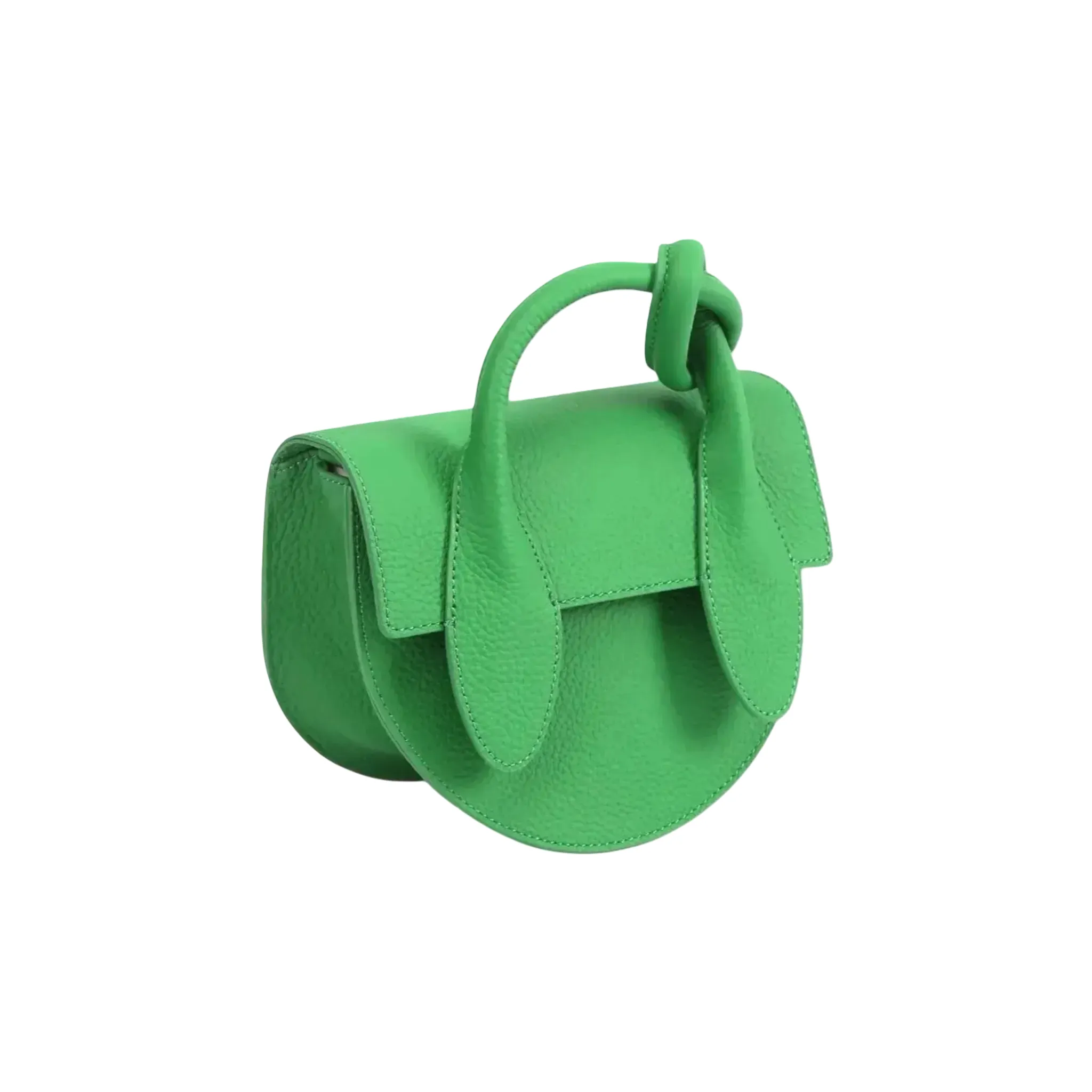 Half-Moon Crossbody Bag | Knotted Handle Flap