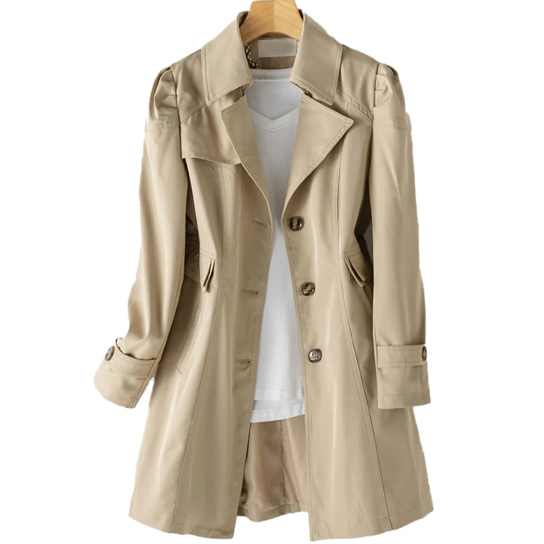 Women’s Long Trench Coat Windproof Waterproof