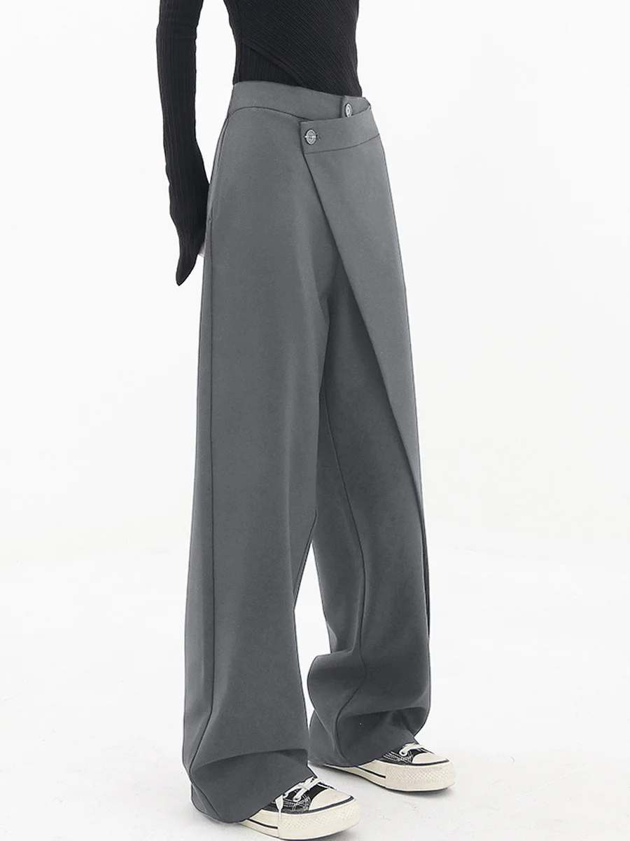 Asymmetric Baggy Trousers for Women