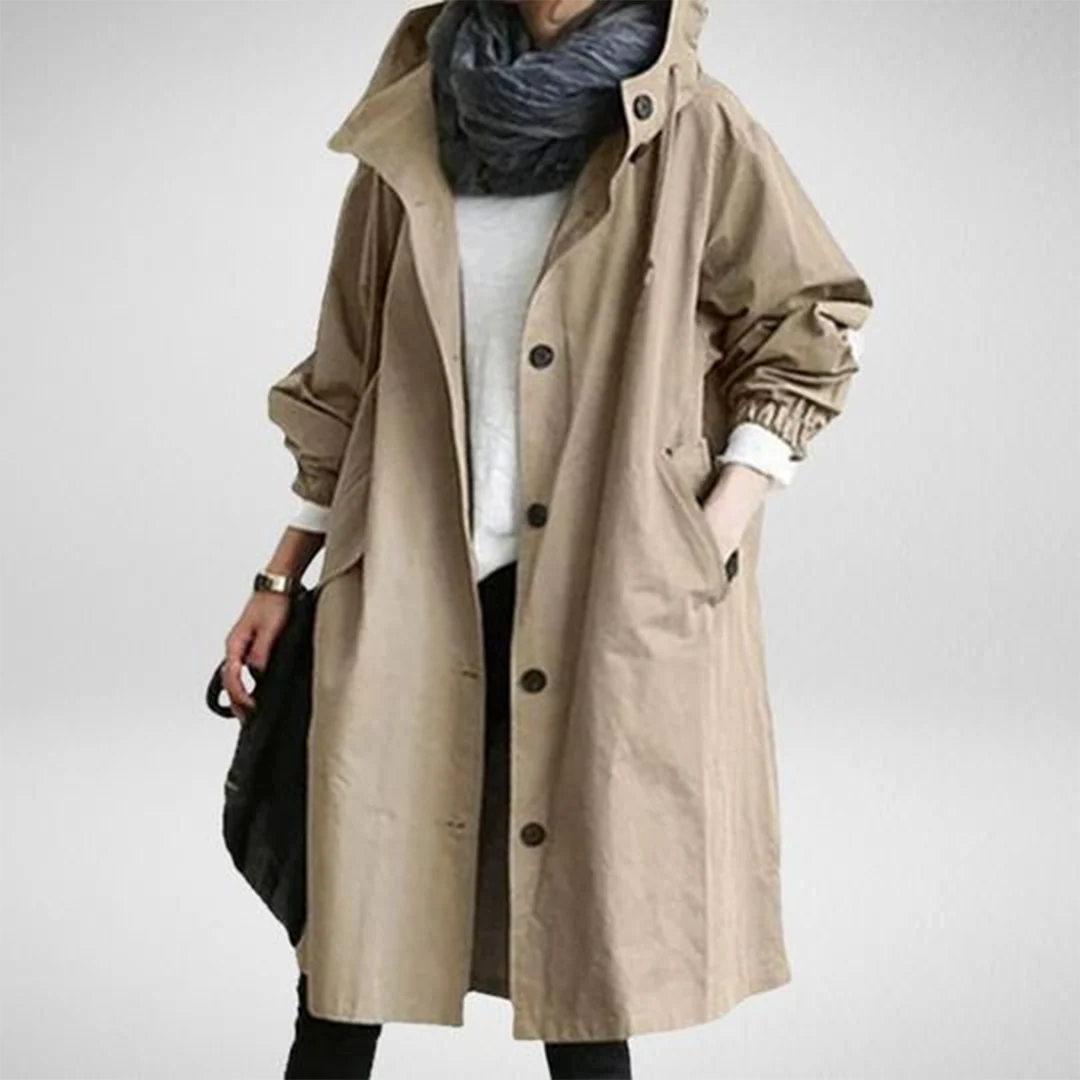 Women’s Waterproof Long Jacket – Oversized Fit