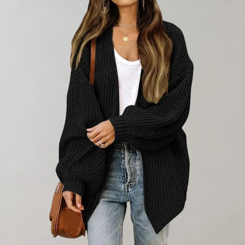 Women’s Chunky Knit Open Front Cardigan