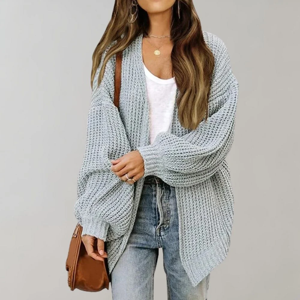 Women’s Chunky Knit Open Front Cardigan