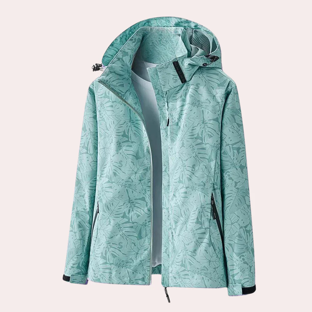 Two-Way Hooded Windbreaker Jacket for Women