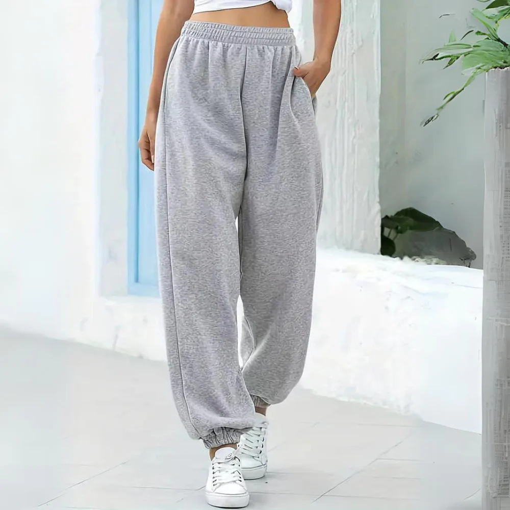 High-Waist Wide Leg Joggers for Women