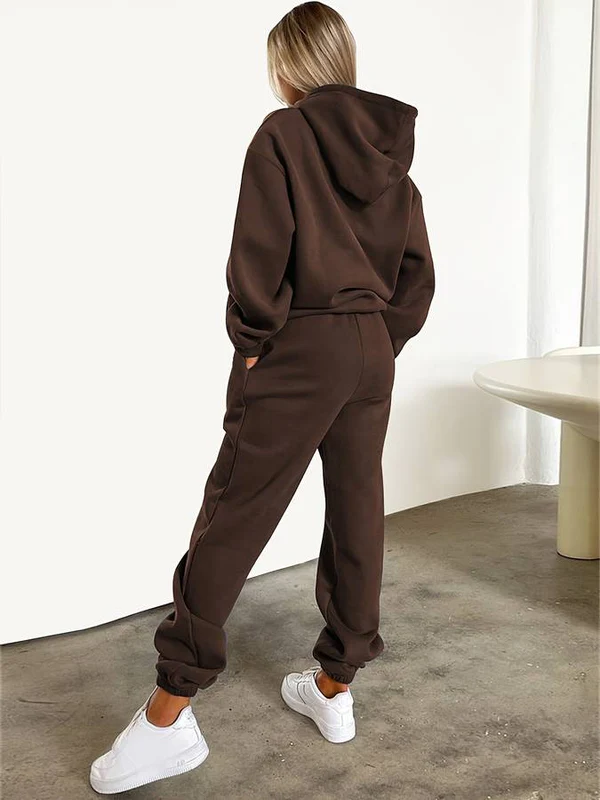 Women’s 2-Piece Tracksuit Set with Hoodie and Joggers