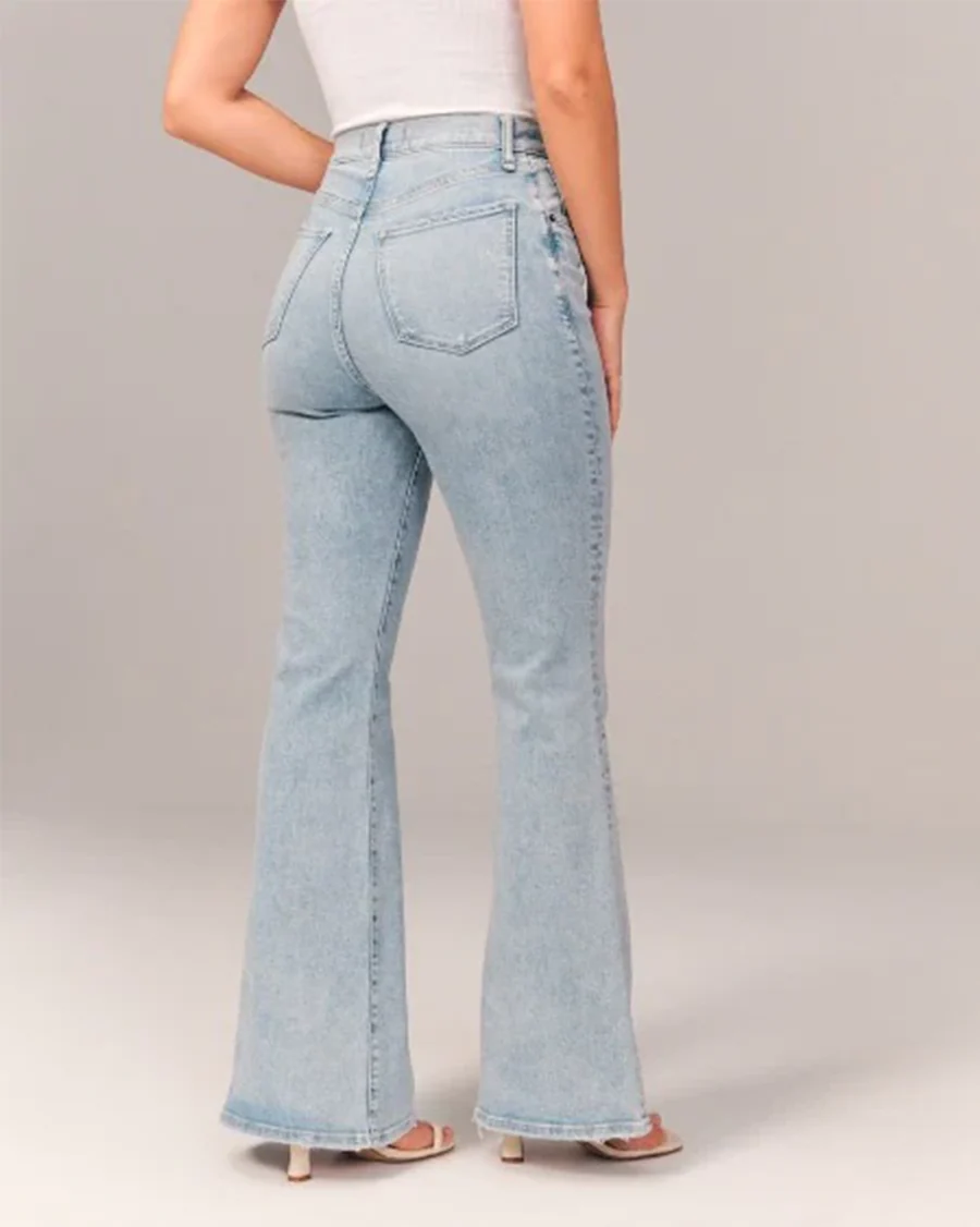 High-Waisted Bell Bottom Flared Jeans for Women