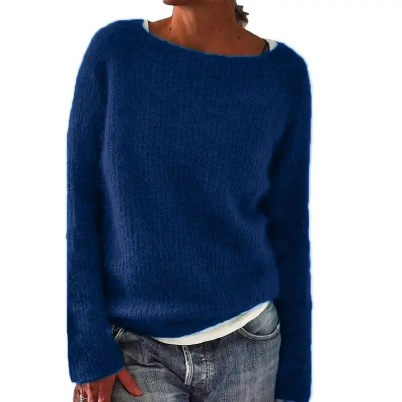 Women’s Loose Fit Knit Jumper with Long Sleeves