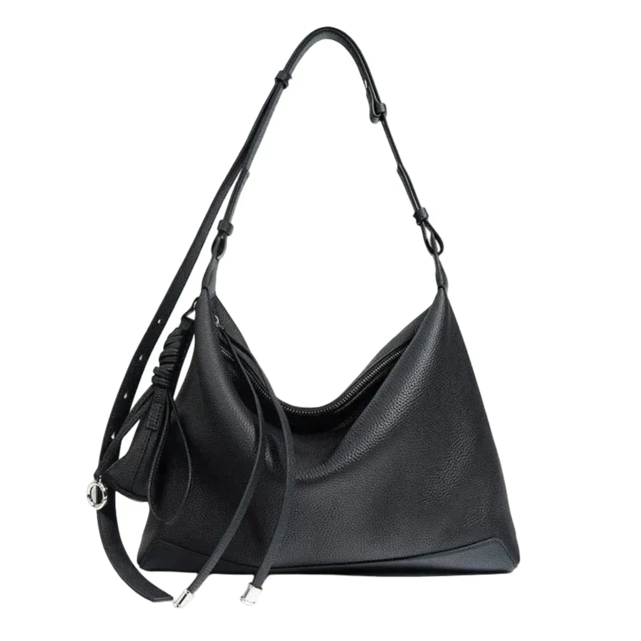 Crossbody Hobo Bag | Zip Strap Shape