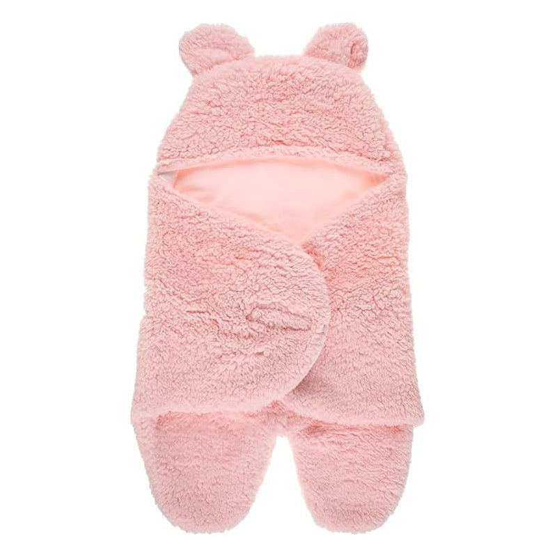 Plush Wrap Colored Blanket with Cotton Lining for Babies Ages 0–2