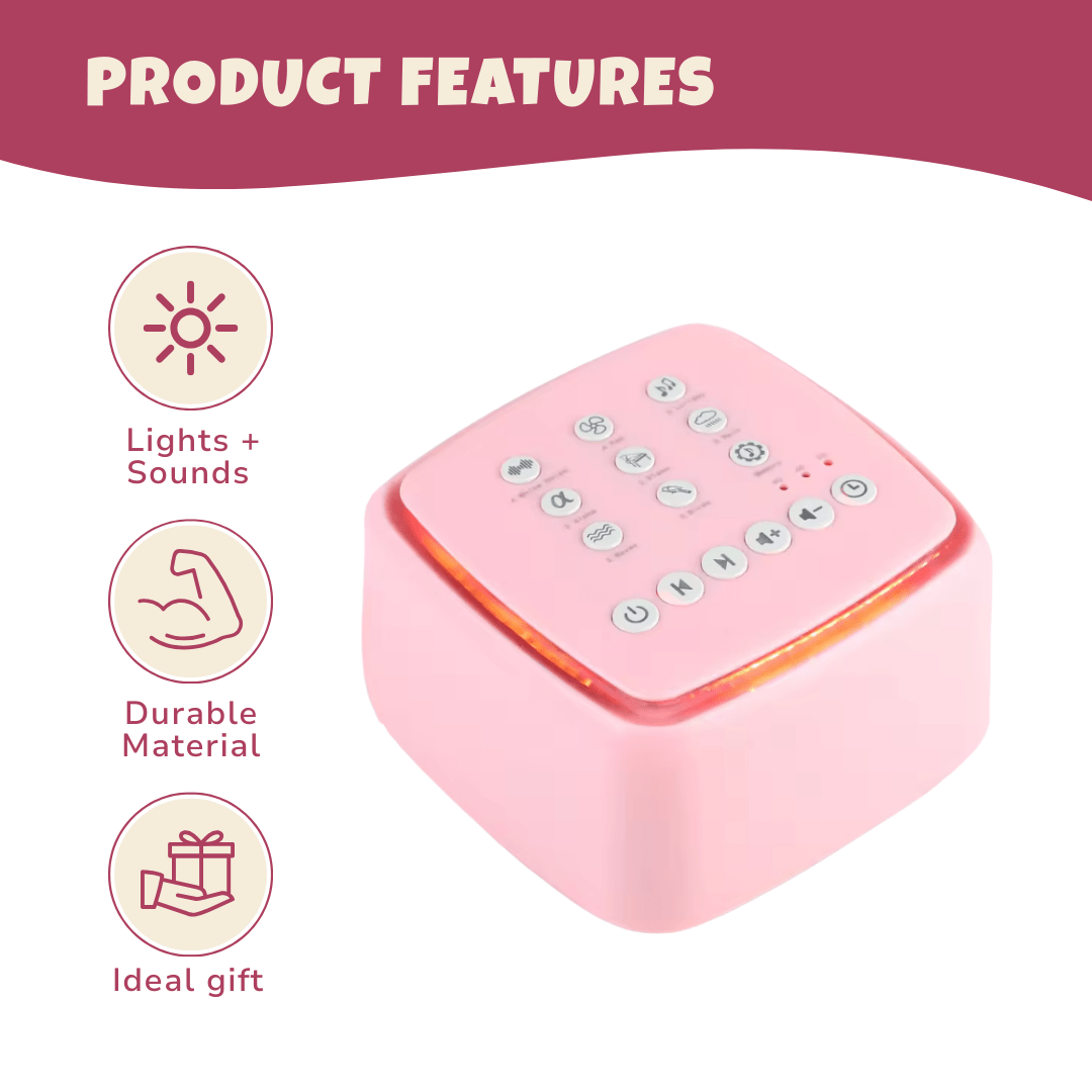 White Noise Machine with 30 Gentle Sounds and 30+ Hour Playback - Babies Mall