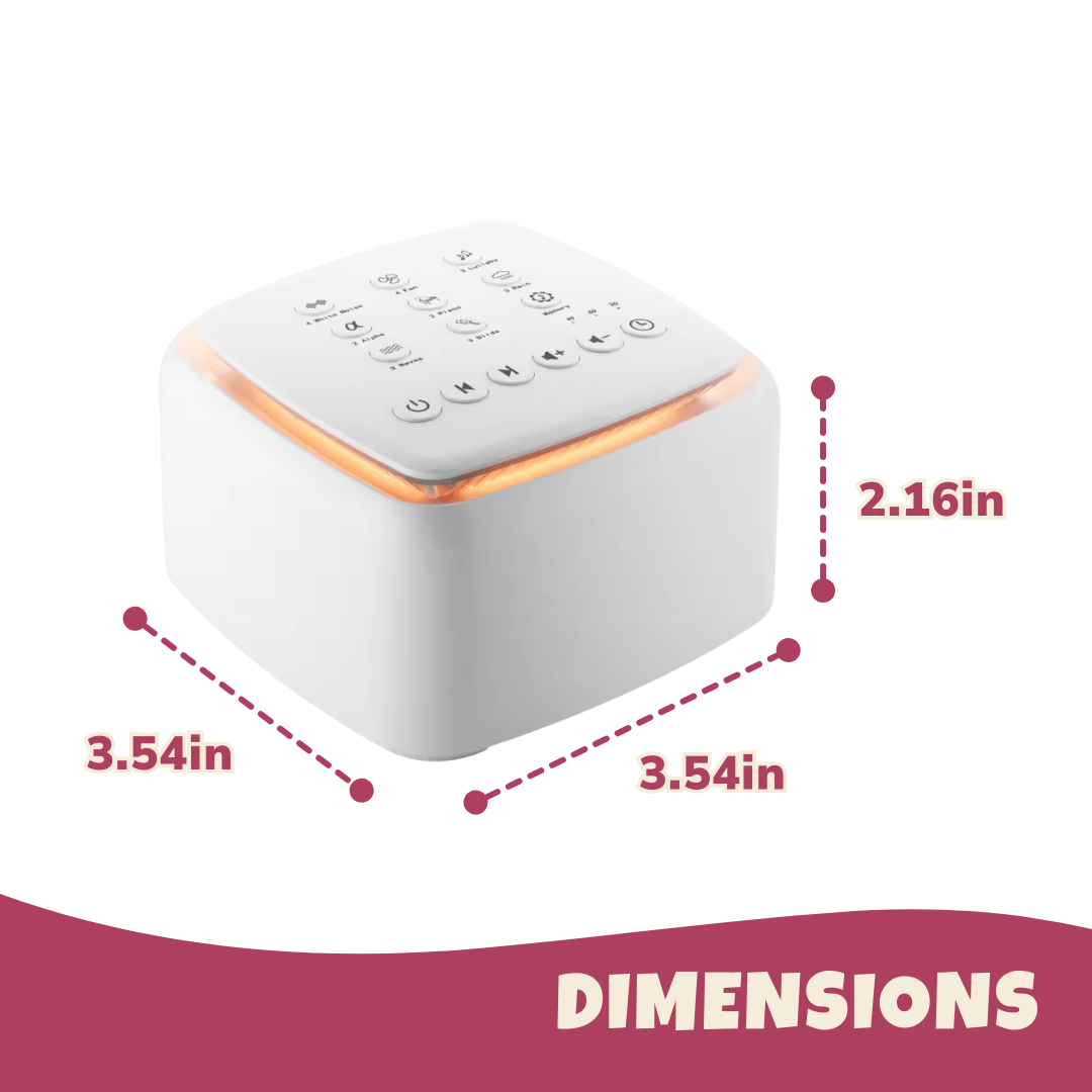 White Noise Machine with 30 Gentle Sounds and 30+ Hour Playback - Babies Mall