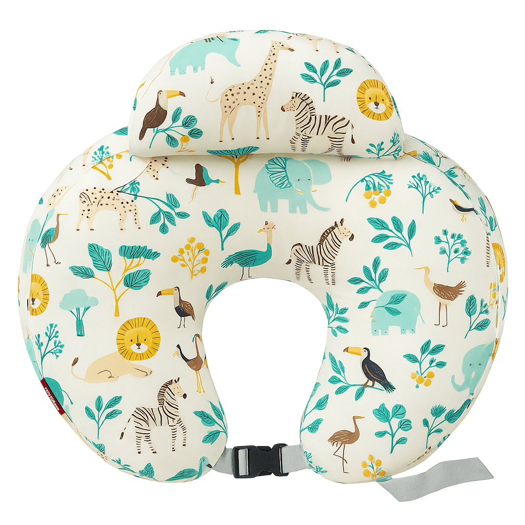 Wraparound Nursing Pillow with Safety Edge And Adjustable Strap - Babies Mall
